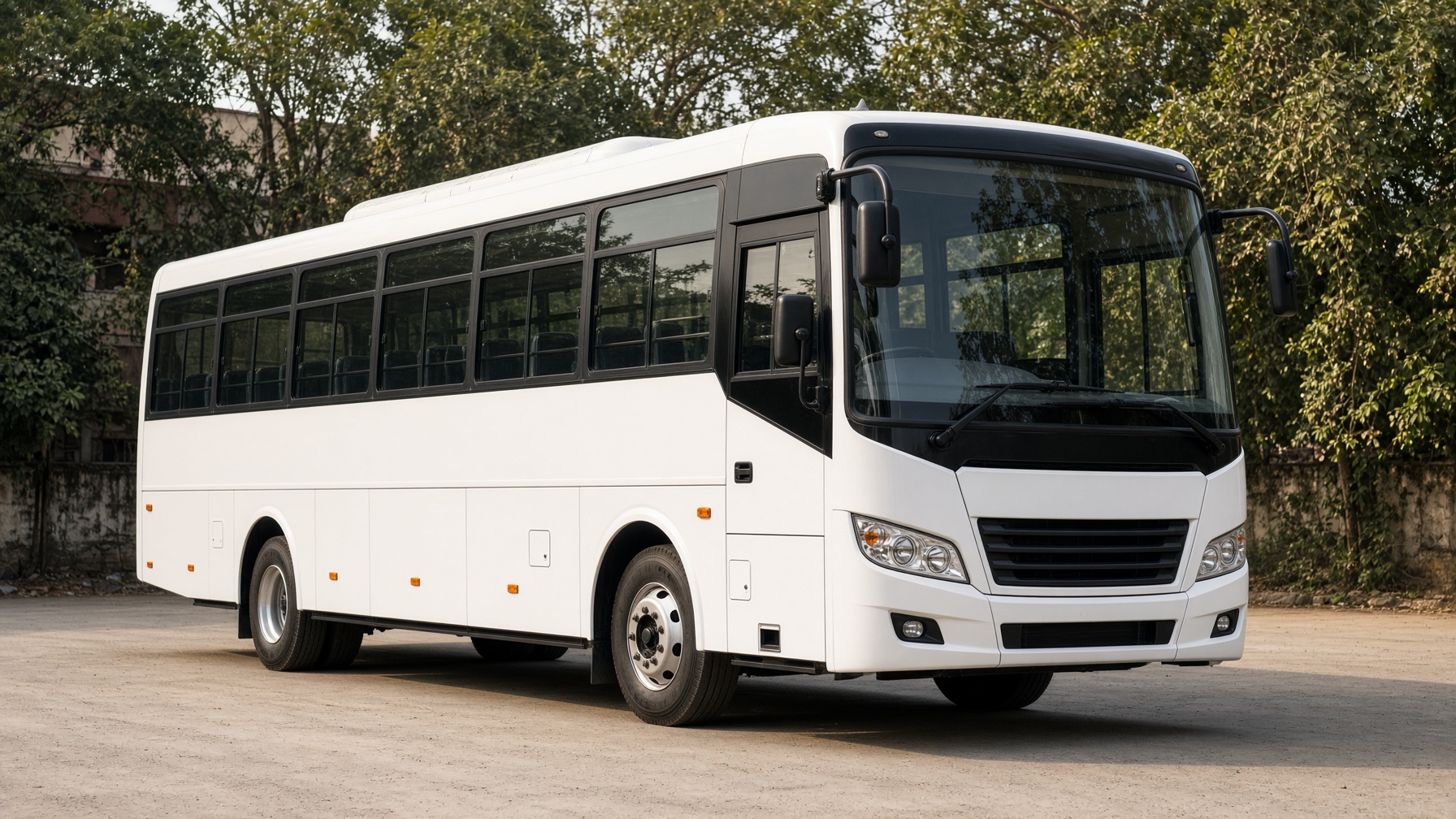 A new white coach, no markings